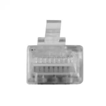 ACT RJ45 (8P/8C) modularer Stecker für Rundkabel mit Massivleitern