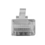 ACT RJ45 (8P/8C) modularer Stecker für Rundkabel mit Massivleitern
