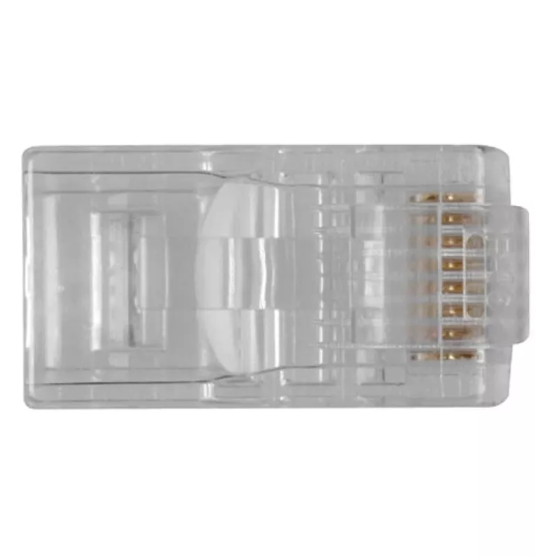 ACT RJ45 (8P/8C) modularer Stecker für Rundkabel mit Massivleitern