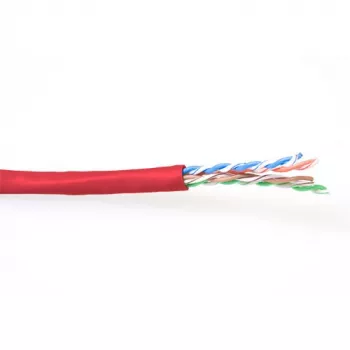 Patchkabel ACT CAT6 U/UTP Litze Rot 100 m