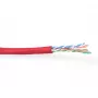 Patchkabel ACT CAT6 U/UTP Litze Rot 100 m