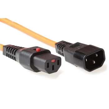 ACT Stromkabel C13 IEC Lock C14 orange 3 m PC942 230V 10A
