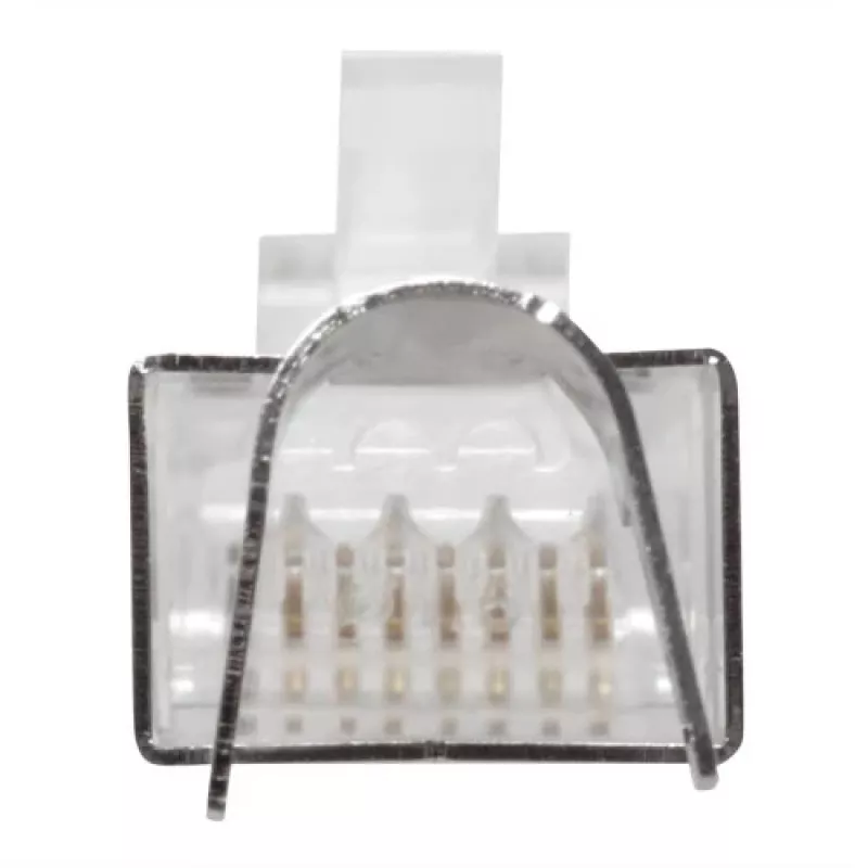 ACT RJ45 (8P/8C) CAT6A geschirmter modularer Steckverbinder für Rundkabel mit massiven oder Litzenleitern