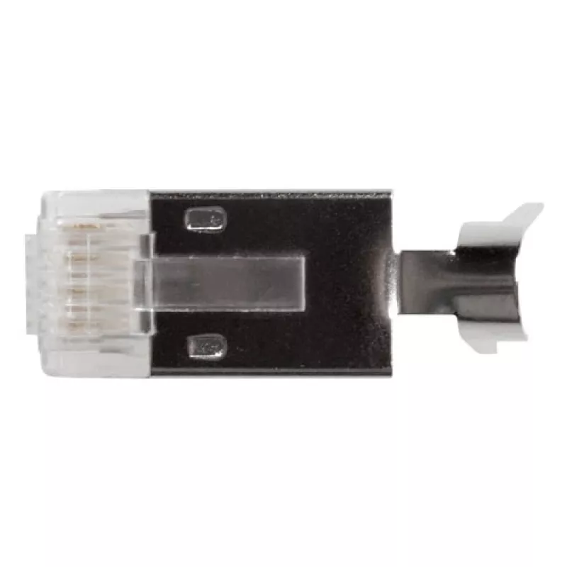 ACT RJ45 (8P/8C) CAT6A geschirmter modularer Steckverbinder für Rundkabel mit massiven oder Litzenleitern