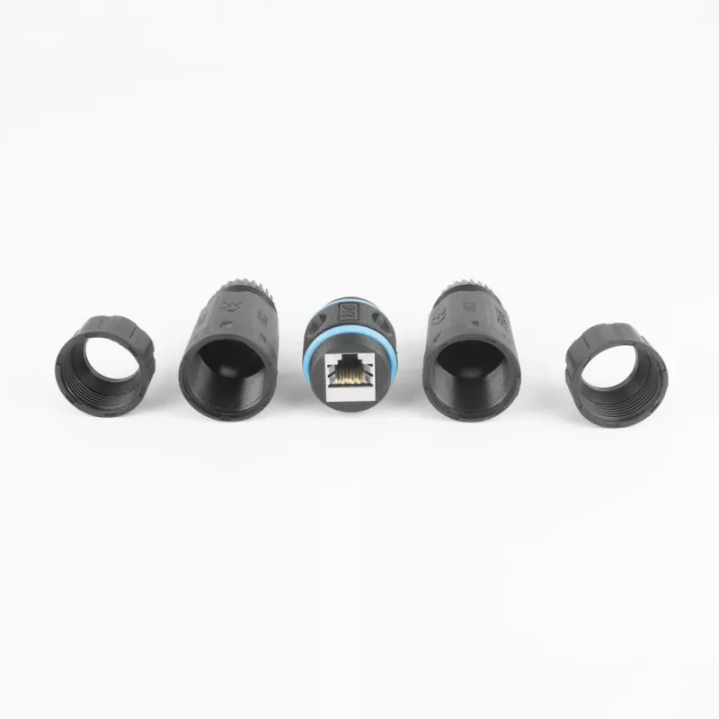 ACT Geschirmter CAT6A Outdoor IP68 RJ45 Kupplung SD6522, Cat6A Geschirmte Ethernet Inline-Kupplung