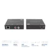 Audio-Extender-Set ACT AC7710 — digital/analog über Cat5e/Cat6 mit DAC, TOSLINK I/O, bis zu 300 m, 5V USB-betrieben