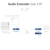 Audio-Extender-Set ACT AC7710 — digital/analog über Cat5e/Cat6 mit DAC, TOSLINK I/O, bis zu 300 m, 5V USB-betrieben