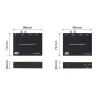 Audio-Extender-Set ACT AC7710 — digital/analog über Cat5e/Cat6 mit DAC, TOSLINK I/O, bis zu 300 m, 5V USB-betrieben