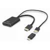 ACT HDMI auf USB Type-C Buchse Adapter, 4K@60Hz. Kabellänge: 0,25 m, Anschluss 1: USB Type-C, Anschluss 2: HDMI + USB. Menge pro Packung: 1 Stück