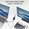 ACT HDMI auf USB Type-C Buchse Adapter, 4K@60Hz. Kabellänge: 0,25 m, Anschluss 1: USB Type-C, Anschluss 2: HDMI + USB. Menge pro Packung: 1 Stück