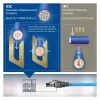 ACT Blue 40 Meter S/FTP CAT6A B2ca PoE++ 100W solides vorkonfektioniertes Installationskabel, RJ45 Stecker – Stecker