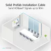 ACT Blau 45 Meter S/FTP CAT6A B2ca PoE++ 100W solides vorkonfektioniertes Installationskabel, RJ45 Stecker – Stecker