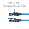 ACT Blue 50 meters S/FTP CAT6A B2ca PoE++ 100W solid prefab installation Kabel, RJ45 male – male