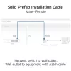 ACT CAT6A S/FTP B2ca PoE++ 100W solide vorkonfektionierte Installationskabel FB0175