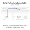 ACT CAT6A S/FTP B2ca PoE++ 100W solide vorkonfektionierte Installationskabel FB0175