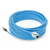 ACT Blau 90 Meter S/FTP CAT6A B2ca PoE++ 100W solides vorkonfektioniertes Installationskabel, RJ45 Stecker – Buchse