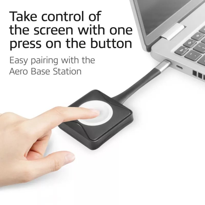 ACT Aero 4K Presenter Button, Tasten-Kit, Schwarz, 1 Stück, 3840 x 2160, Aero 4K Wireless Presentation System, 0 - 40 °C