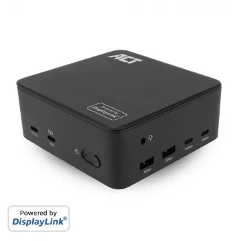 ACT Universal USB-C Dockingstation 4K, für 3 HDMI/DisplayPort Monitore, DisplayLink