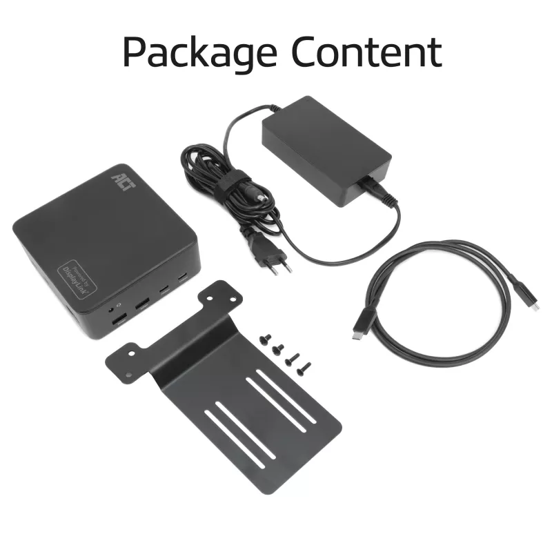 ACT Universal USB-C Dockingstation 4K, für 3 HDMI/DisplayPort Monitore, DisplayLink