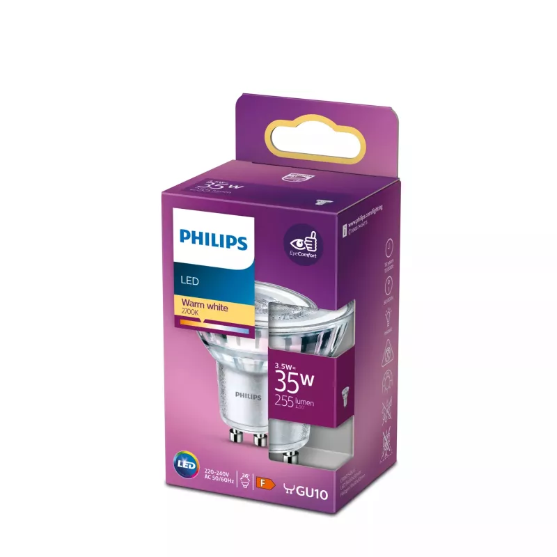 Philips Spot 35W PAR16 GU10 Warmweiß 3,5W 255lm 15000h