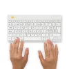 R-Go Tools Ergonomische Tastatur R-Go Compact Break, kompakte Tastatur mit Pausensoftware, QWERTZ (CH), Bluetooth, Weiß