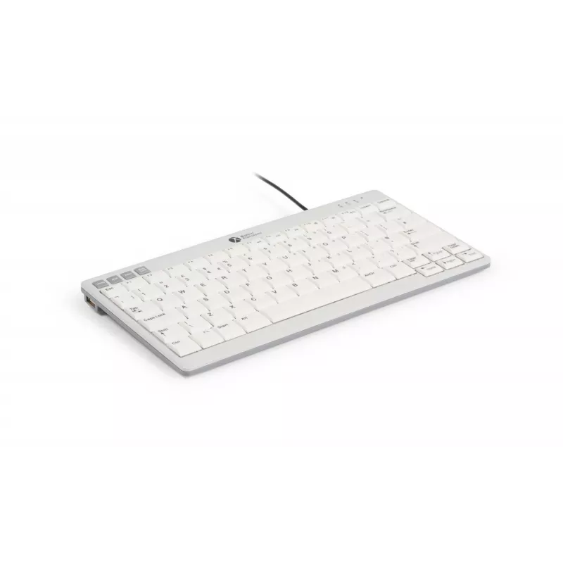BakkerElkhuizen UltraBoard 950 V2 UK Qwerty, Kabelgebunden, USB, Scissor-Tastenschalter, QWERTY, Dunkelgrau, Hellgrau