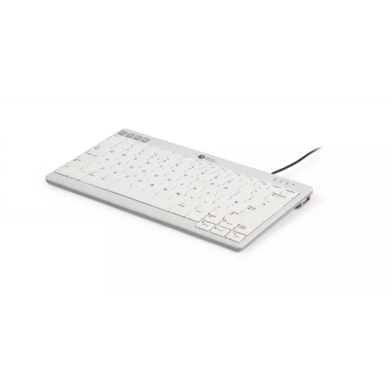BakkerElkhuizen UltraBoard 950 V2 UK Qwerty, Kabelgebunden, USB, Scissor-Tastenschalter, QWERTY, Dunkelgrau, Hellgrau