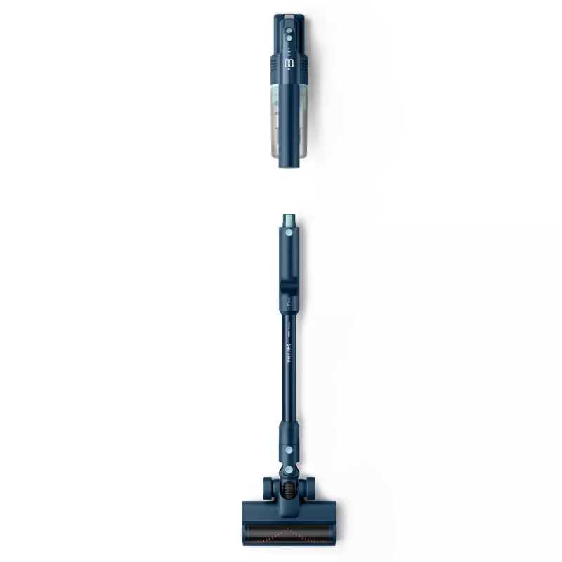 Stabstaubsauger Philips XC5242/10 — batteriebetrieben, beutellos, 0,27 L Staubbehälter, Li‑Ion 25,2 V, für Hart- und Weichböden (Salbei)