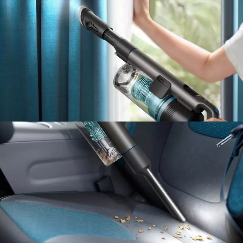 2-in-1-Stabstaubsauger Philips XC8155/01 — batteriebetriebener Trocken- und Nassreiniger ohne Beutel, 25,2 V, 0,6 l Staubbehälter, blau