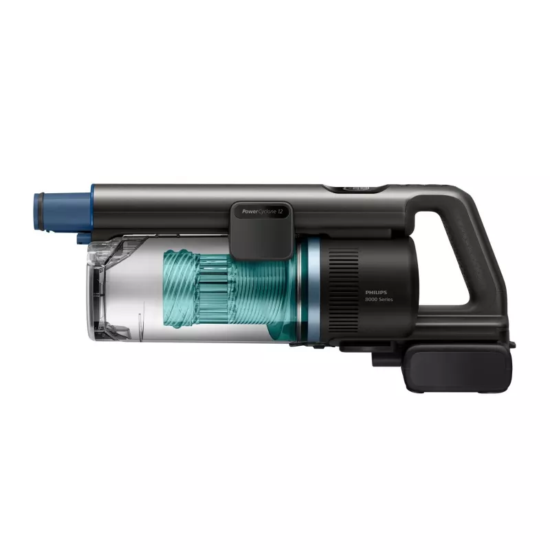 2-in-1-Stabstaubsauger Philips XC8155/01 — batteriebetriebener Trocken- und Nassreiniger ohne Beutel, 25,2 V, 0,6 l Staubbehälter, blau
