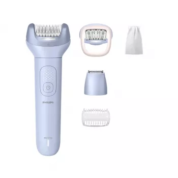 Epilierer Philips 8000 Series BRE711/00 — 32 Pinzetten, 2 Geschwindigkeiten, Nass- und Trockengebrauch, integrierter Li-Ion-Akku, blau