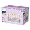 Philips Filament-Glühlampe klar 60 W A60 E27 x6, 7 W, 60 W, E27, 806 lm, 15000 h
