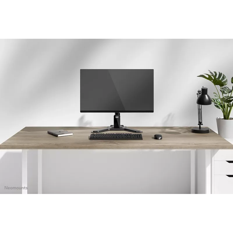 Neomounts DS45-600BL1 einzelner Monitorständer für 10–32 Zoll Bildschirme, VESA 75x75–100x100, max. 9 kg, freistehend, schwarz