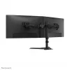 Doppelmonitorständer Neomounts DS45-600BL2 für 10–32 Zoll Bildschirme, unterstützt 2 Displays, max. 6 kg, VESA 75x75–100x100, freistehend, schwarz