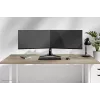 Doppelmonitorständer Neomounts DS45-600BL2 für 10–32 Zoll Bildschirme, unterstützt 2 Displays, max. 6 kg, VESA 75x75–100x100, freistehend, schwarz
