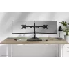 Doppelmonitorständer Neomounts DS45-600BL2 für 10–32 Zoll Bildschirme, unterstützt 2 Displays, max. 6 kg, VESA 75x75–100x100, freistehend, schwarz