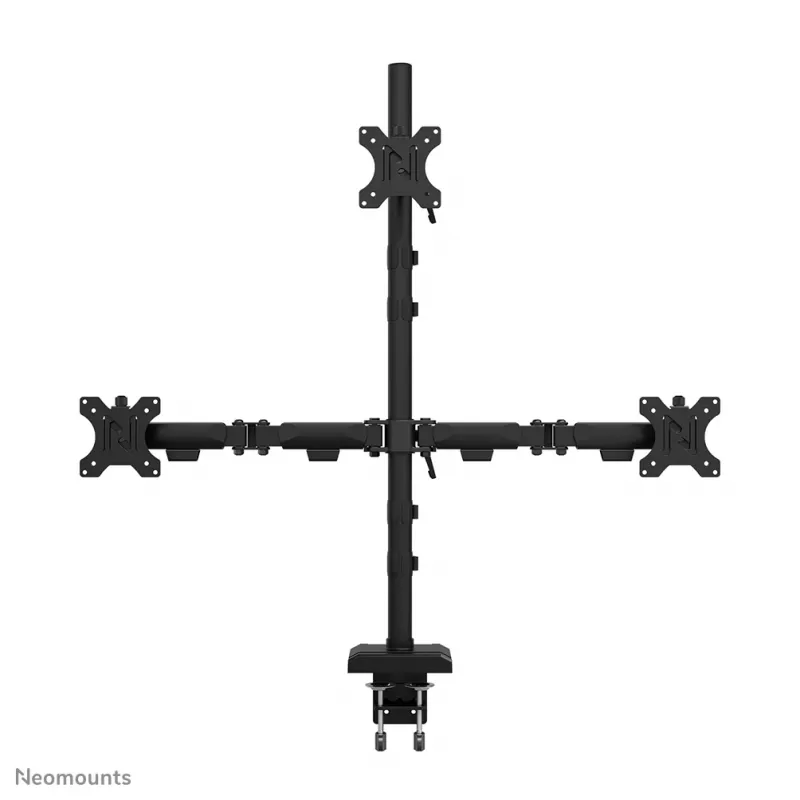 Neomounts DS60-600BL2-1 Dreifach-Monitorarm 25,4–81,3 cm (10–32 Zoll), Tischklemme/Tischdurchführung, 9 kg, 25.4 cm (10 Zoll), 81.3 cm (32 Zoll), 100 x 100 mm, Schwarz