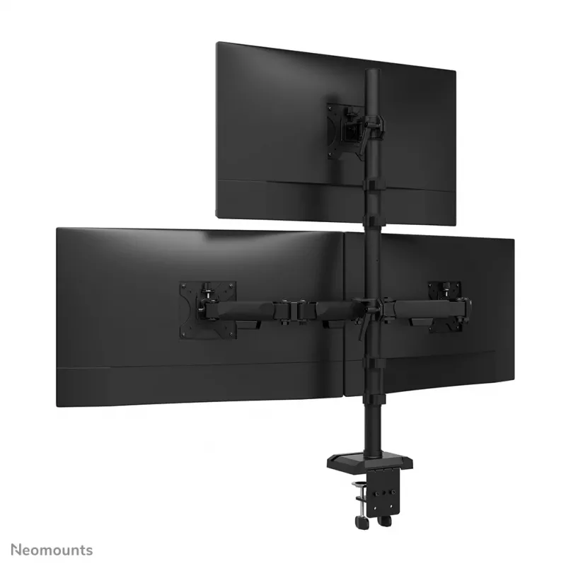 Neomounts DS60-600BL2-1 Dreifach-Monitorarm 25,4–81,3 cm (10–32 Zoll), Tischklemme/Tischdurchführung, 9 kg, 25.4 cm (10 Zoll), 81.3 cm (32 Zoll), 100 x 100 mm, Schwarz