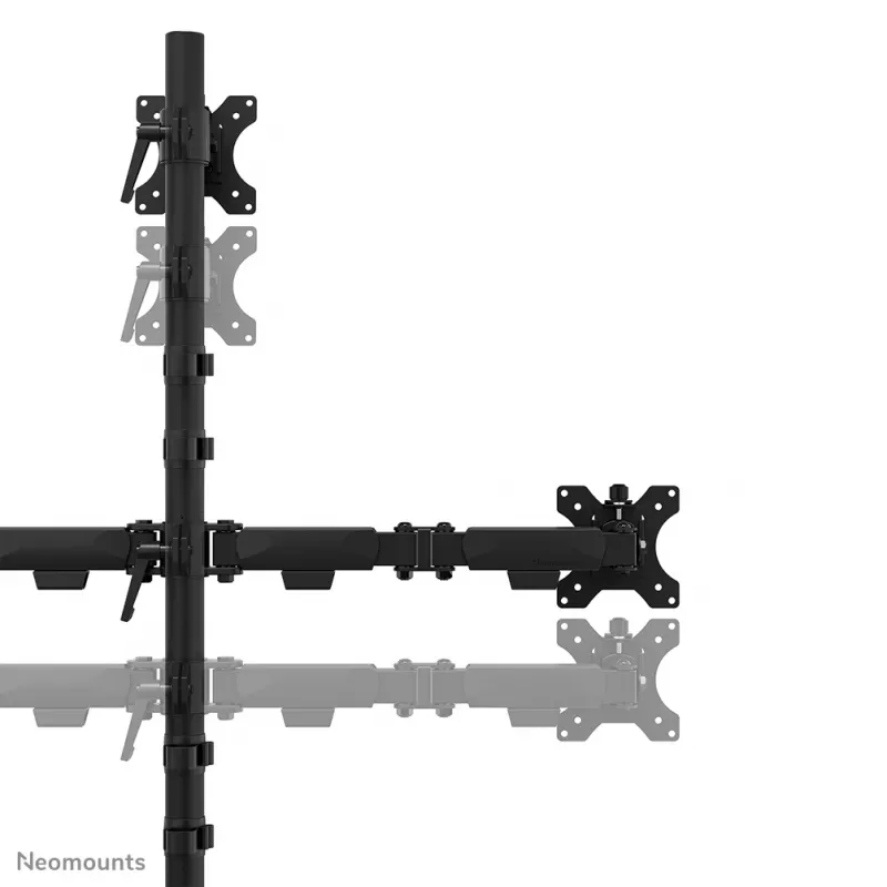 Neomounts DS60-600BL2-1 Dreifach-Monitorarm 25,4–81,3 cm (10–32 Zoll), Tischklemme/Tischdurchführung, 9 kg, 25.4 cm (10 Zoll), 81.3 cm (32 Zoll), 100 x 100 mm, Schwarz