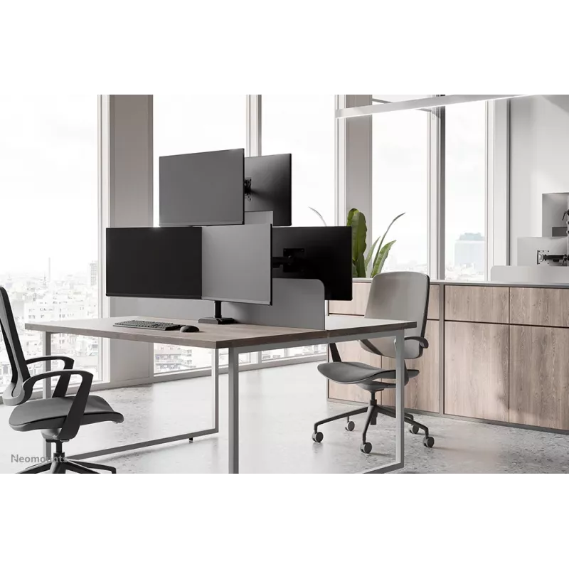 Neomounts DS60-600BL2-1 Dreifach-Monitorarm 25,4–81,3 cm (10–32 Zoll), Tischklemme/Tischdurchführung, 9 kg, 25.4 cm (10 Zoll), 81.3 cm (32 Zoll), 100 x 100 mm, Schwarz
