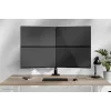 Vierfach-Monitorarm Neomounts DS60-600BL2-2 für 10–32-Zoll-Bildschirme, VESA 75x75–100x100, max. Tragkraft 8 kg, Klemme/Tischdurchführung, schwarz