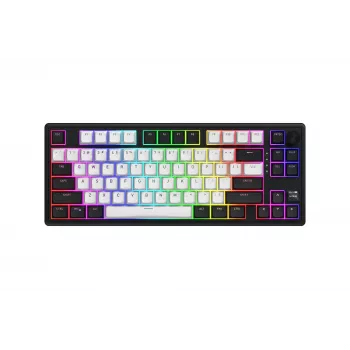 HATOR Skyfall 80 MAG ULTIMA 8K kabellose Tastatur Gaming USB + RF Wireless + Bluetooth QWERTY US English Schwarz, Weiß