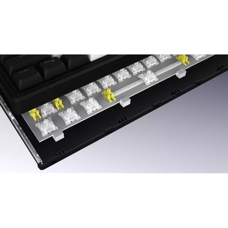 HATOR Skyfall 80 MAG ULTIMA 8K kabellose Tastatur Gaming USB + RF Wireless + Bluetooth QWERTY US English Schwarz, Weiß