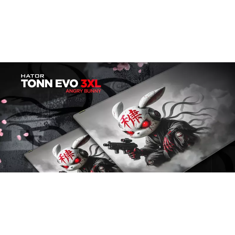 HATOR Tonn EVO 3XL Angry bunny Gaming-Mauspad