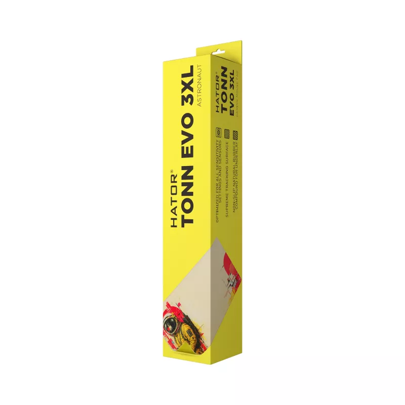 HATOR Tonn EVO 3XL Astronaut Gaming-Mauspad, Gummi, Mehrfarbig