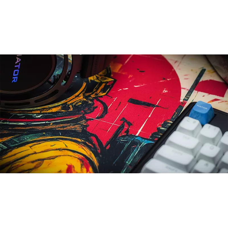 HATOR Tonn EVO 3XL Astronaut Gaming-Mauspad, Gummi, Mehrfarbig
