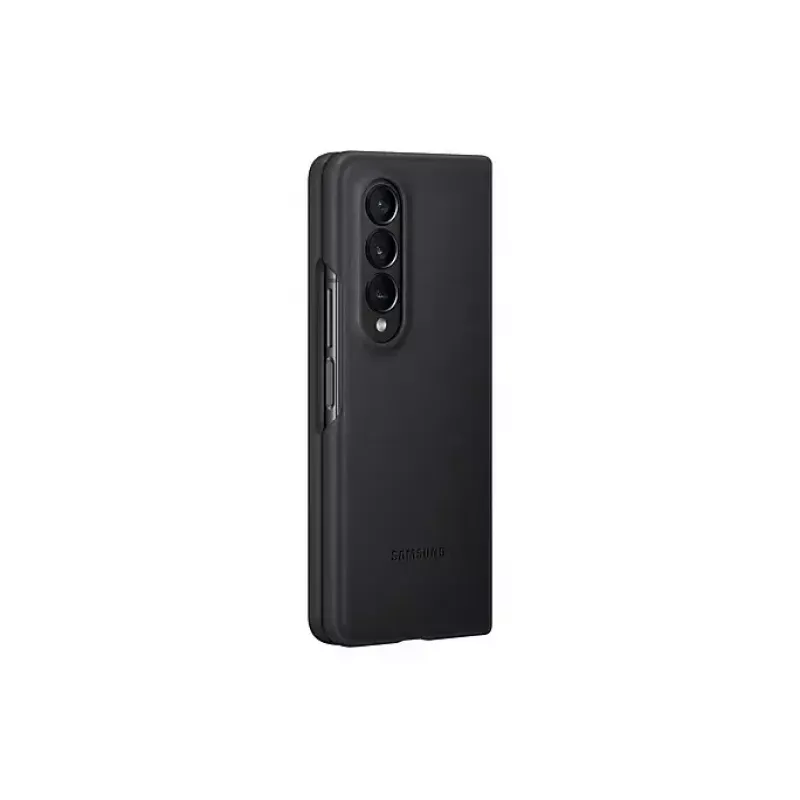 Handyhülle Abdeckung Samsung Galaxy Z Fold4 EF-VF936LBEGWW Leder Schwarz