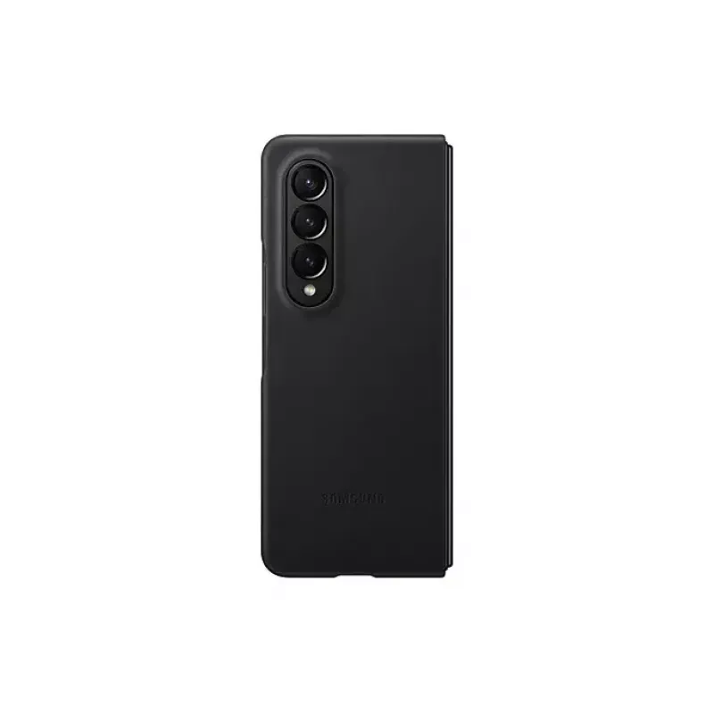 Handyhülle Abdeckung Samsung Galaxy Z Fold4 EF-VF936LBEGWW Leder Schwarz