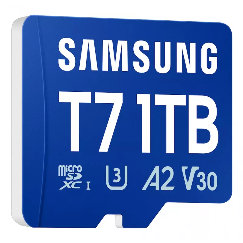 Samsung T7 microSD-Karte, 1 TB, MicroSDXC, UHS-I, 170 MB/s, Klasse 3 (U3), V30