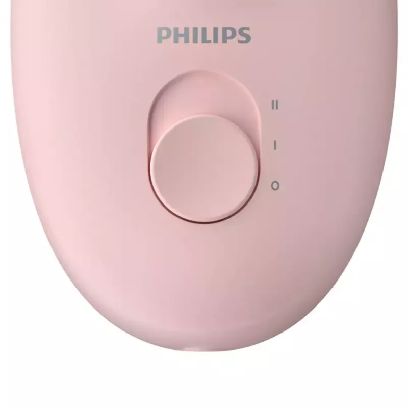 Philips Satinelle Essential BRE285/00 kabelgebundener Epilierer, weiß/rosa